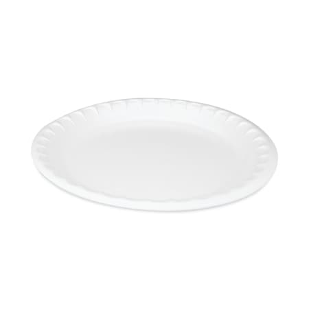 Pactiv Laminated Foam Dinnerware, Plate, 10.25 Dia, White, PK540 0TK10010000Y